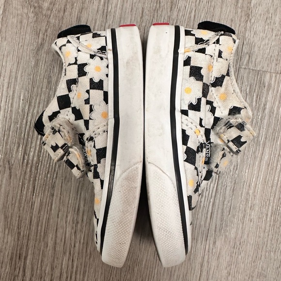 Floral Checkered Vans Toddler Size 5 - Picture 3 of 6